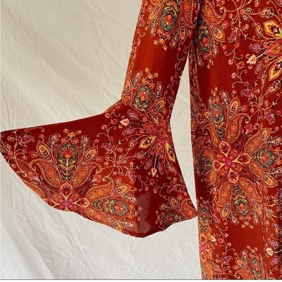 ALATR'D State Satori Long Sleeve Dress Medium Boho - Picture 5 of 9